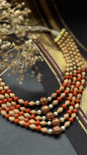 Load image into Gallery viewer, Statement multilayer coral dolki necklace
