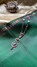 Load image into Gallery viewer, Statement inlay work lapis lazuli pendant necklace
