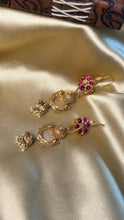 Load image into Gallery viewer, Vintage inspired (925 silver) jhumkas in gold polish
