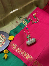 Load image into Gallery viewer, Dainty Inlay work necklace in natural aventurine and gemstones
