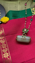 Load image into Gallery viewer, Dainty Inlay work necklace in natural aventurine and gemstones
