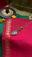 Load image into Gallery viewer, Statement inlay work aventurine pendant necklace

