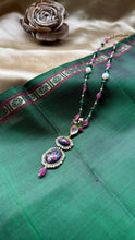 Load image into Gallery viewer, Statement inlay work lapis lazuli pendant necklace
