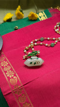 Load image into Gallery viewer, Dainty Inlay work necklace in natural aventurine and gemstones
