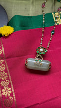 Load image into Gallery viewer, Dainty Inlay work necklace in natural aventurine and gemstones
