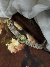 Load image into Gallery viewer, One of a kind statement silver kundan choker
